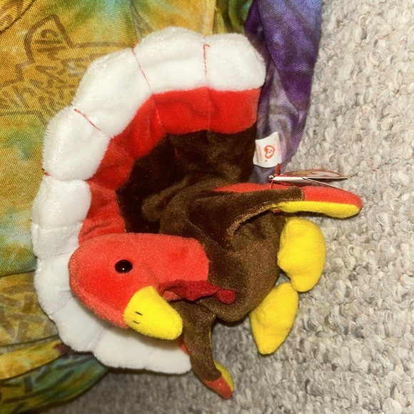 Thanksgiving turkey names gobbles collectable beanie baby - Picture 2 of 3
